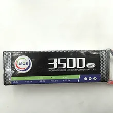 MOS 2S lipo battery 7 4v 3500mAh 40C For rc helicopter rc car rc boat quadcopter