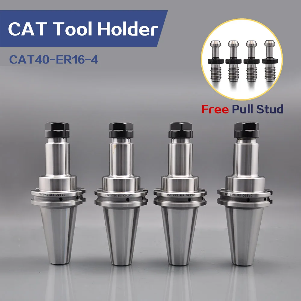 

4Pcs CAT40 Collet Chuck CAT40 Tool Holder for CNC Machine Center