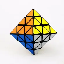 Бренд LanLan магический куб октаэдрон лицо поворачивая пластиковая головоломка на скорость черный интеллект мозговой тизер Волшебная твистская головоломка cu