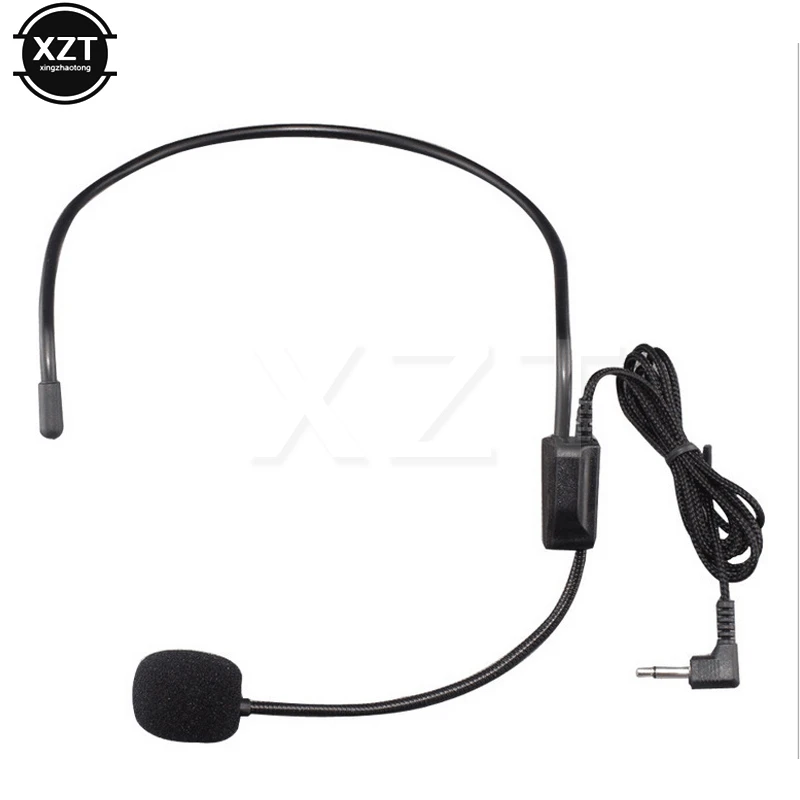 portable microphone headset with speaker