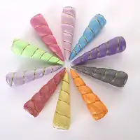 New Coming 100pc/lot 5" Glitter Metallic Unicorn without Headband Children Girls DIY Unicorn Horn Christmas Party Headwear