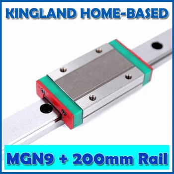 

Free Shipping 9mm Linear Guide MGN9 L= 200mm Linear Rail Way + MGN9C Or MGN9H Long Linear Carriage For CNC X Y Z Axis