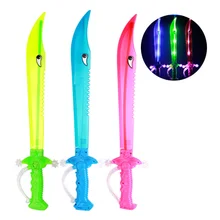 Детские игрушки, светящийся красочный игрушечный меч, Cutlass, световой меч на Рождество, подарок на Хэллоуин