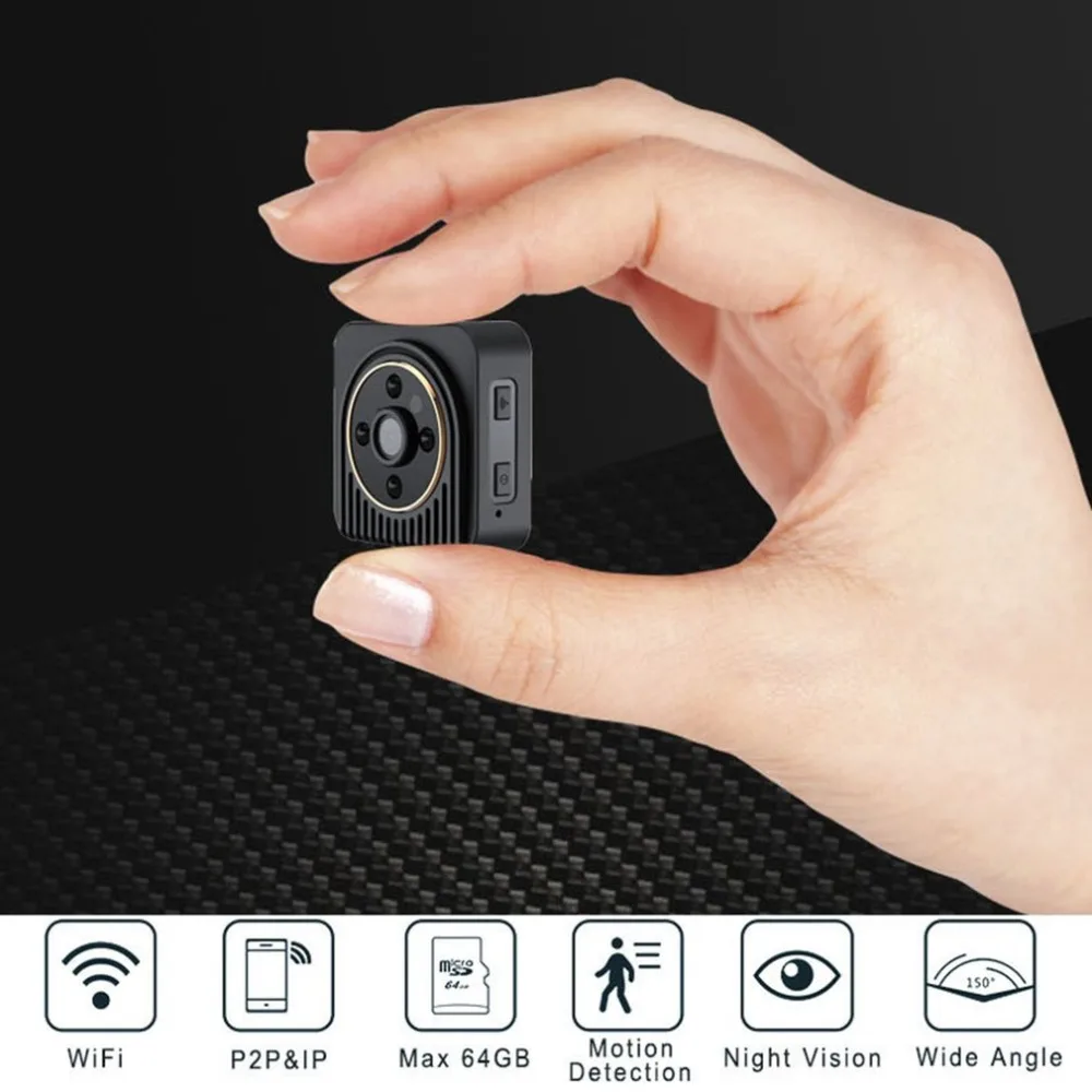 

LESHP HD 720P Mini Camera Wifi P2P IP Camera Magnetic Night Vision Camcorder DV Voice Video Recorder Sport Outdoor Camera DVR