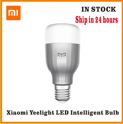 

Xiaomi Yeelight Light Bulb LED Smart Bulb 220V E27 9W 600 Lumens APP WIFI Remote Control RGBW Mijia Lamp Bulb Xiomi Smart Home