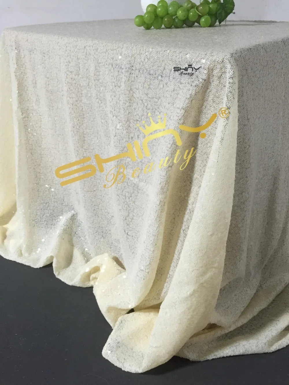 Hot Sale!!! Choose Your Color!!60" X 102" Ivory Sequin Tablecloth