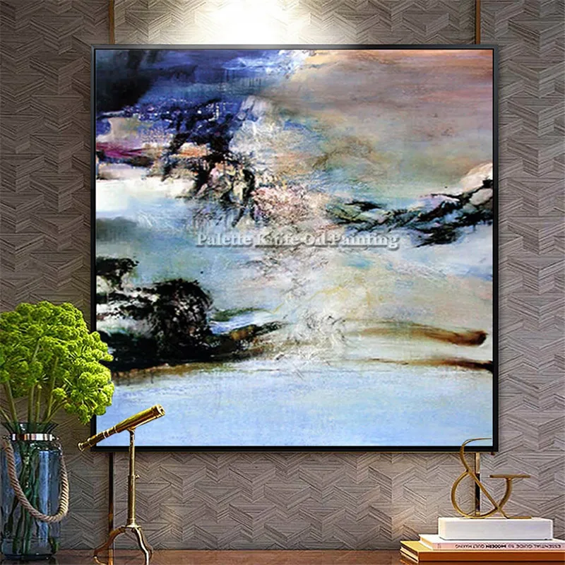 Nordic painting on canvas wall art pictures for living room home decor abstract hand painted quadros art cuadros decoracion003