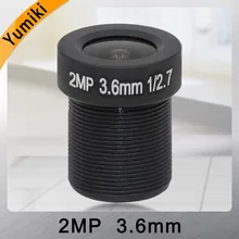 Yumiki CCTV объектив F2.0 M12* 0,5 3,6 мм 90 градусов камера видеонаблюдения доска объектив для 1/" или 1/4" ccd