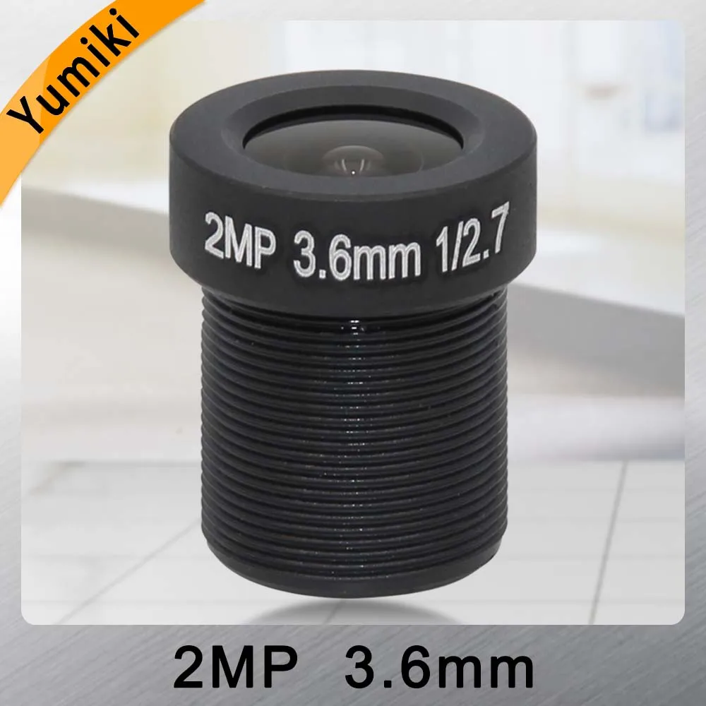 

Yumiki CCTV lens F2.0 M12*0.5 3.6mm 90degree CCTV Camera Board Lens for 1/3" or 1/4" ccd