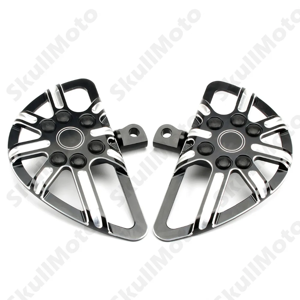 Black 10-Gauge Male Mount Motorcycle Parts Foot Pegs Floorboard For Harley Touring Dyna Fatboy Softail Sportster XL 883 1200 Black 10-Gauge Male Mount Motorcycle Parts Foot Pegs Floorboard For Harley Touring Dyna Fatboy Softail Sportster XL 883 1200