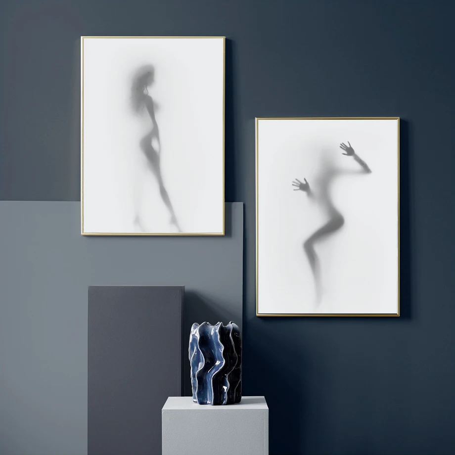 Сексуальные женщины обнаженные девушки душ туманные скандинавские плакаты и принты настенные художественные картины на холсте настенные картины для декора гостиной