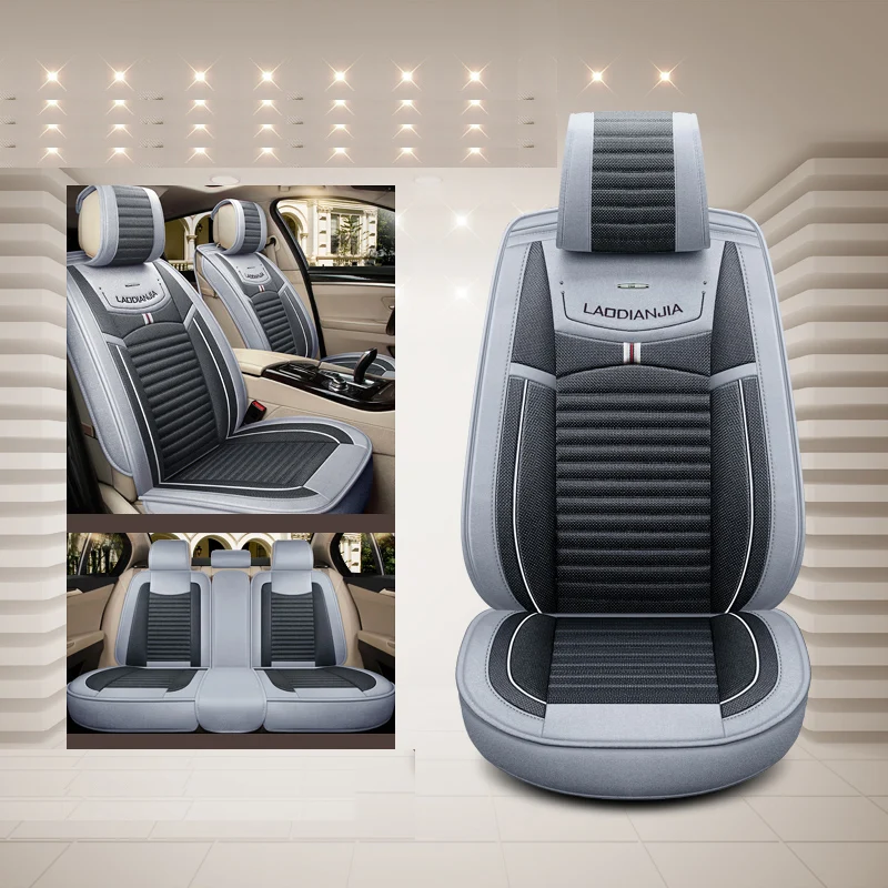 

Car Seat Cover Flax universal seat cushion Car Styling For Kia all models rio k2 k3 k4 k5 cerato spectra optima car accessories