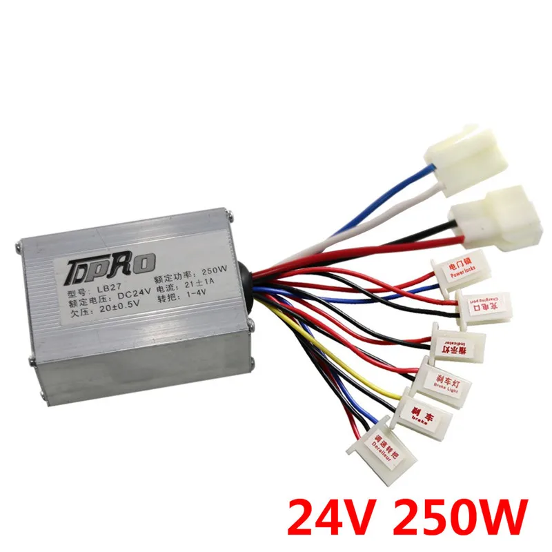 Черный Подлинный 24 V/36 V/48 V 350 W/500 W электрический велосипедный контроллер щетки двигателя скорость для ATV Go Kart квадроцикл Багги Мотоцикл Скутер питбайк - Цвет: Черный