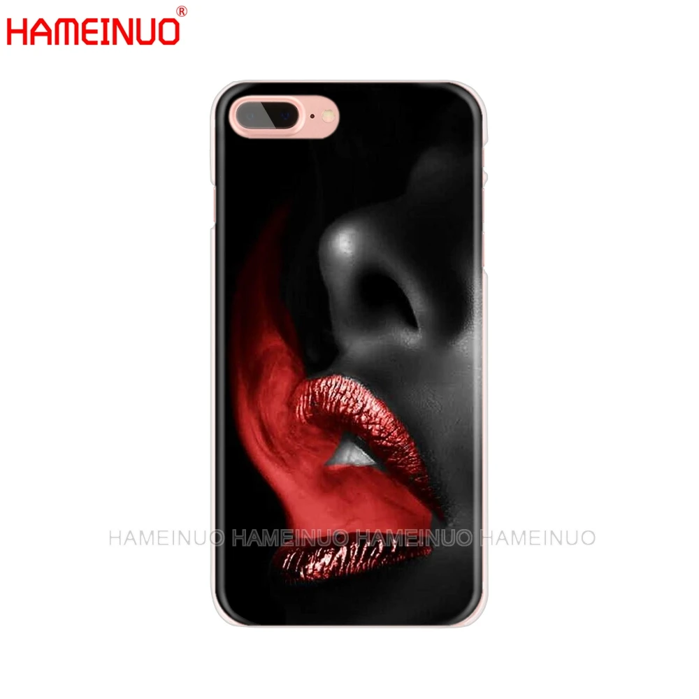 Чехол для мобильного телефона HAMEINUO Red Sexy Lips girl роскошный корейский чехол iphone X 8 7 6 4