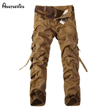 Горячая Распродажа мужские брюки карго хлопковые мужские комбинезоны Универсальные Длинные штаны Свободные прямые брюки мужские брюки D62