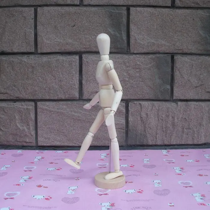 

Hot Sale New fashion style 12" Artists Wooden Male Manikin Blockhead Jointed Mannequin Puppet for gifts and home decoration