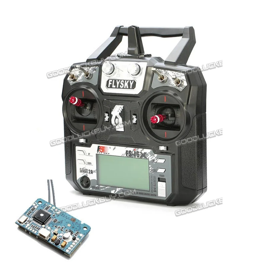 

Flysky FS-i6X 6CH 2.4G AFHDS 2A RC Transmitter With FS-X6B Receiver for RC Drone