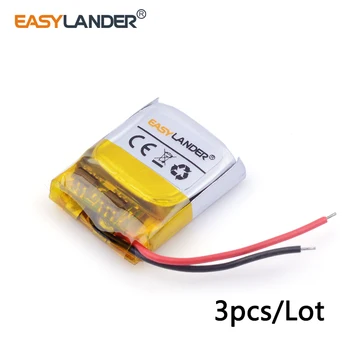 

3pcs/Lot 3.7v lithium Li ion polymer rechargeable battery 401515 50mAh For MP3/4/5 Bluetooth interphone battery monitor 041515