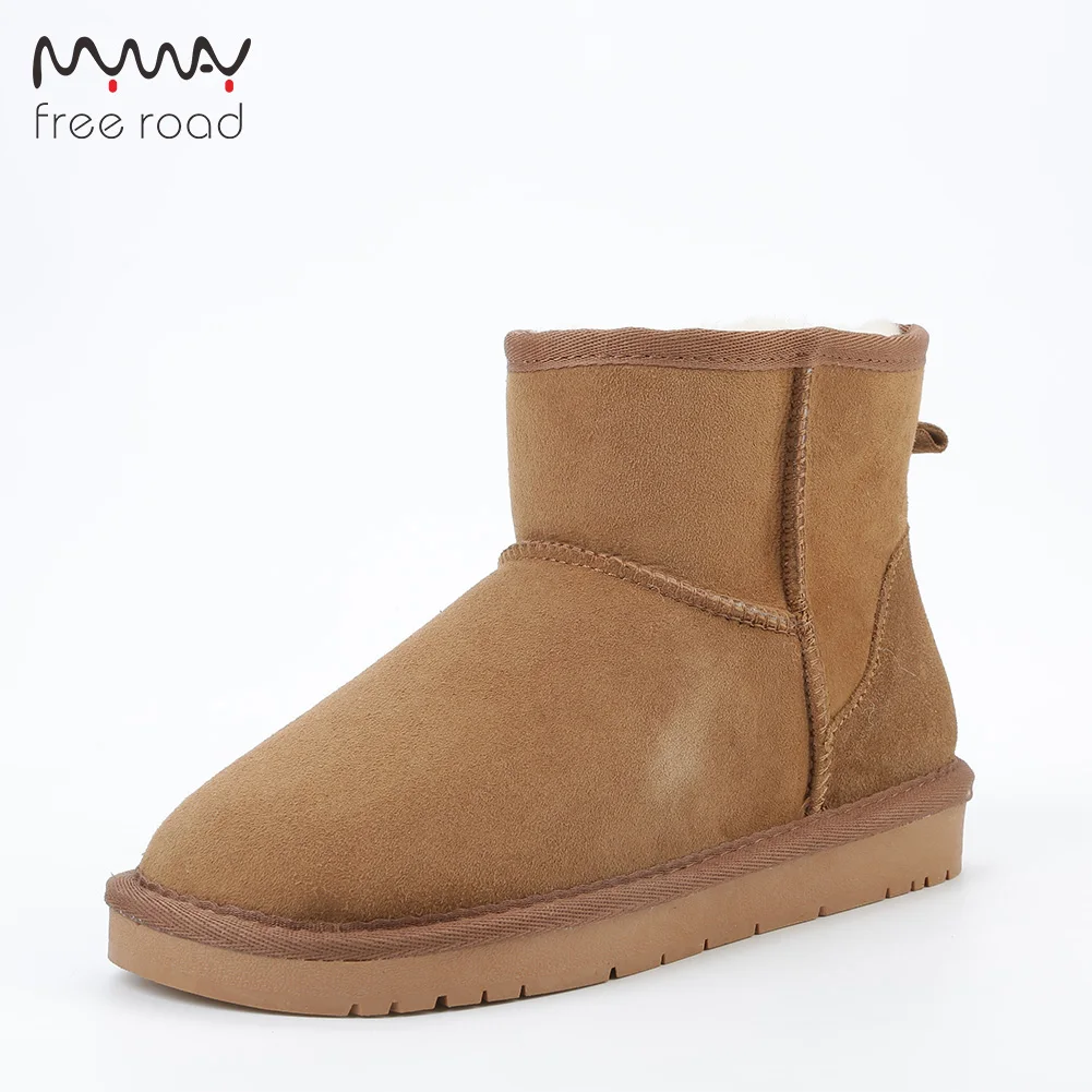 Women Snow Boots Sheepskin Real Sheep Fur Lined Classic Winter Boots ...