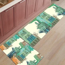 Карта Лондона 2 шт Коврик Коврики для входа в дорогу грязи мусора брызговик Набор аксессуаров пол ковры площадь бегунов человек