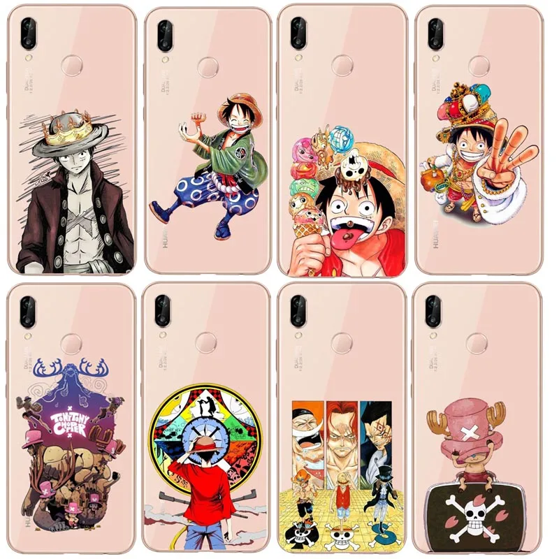 Japanese Anime Collage One Piece Luffy Series soft Clear Cover Case For Huawei P7 P8 P9 P10 P20LITE 2017 P8L | Мобильные телефоны и