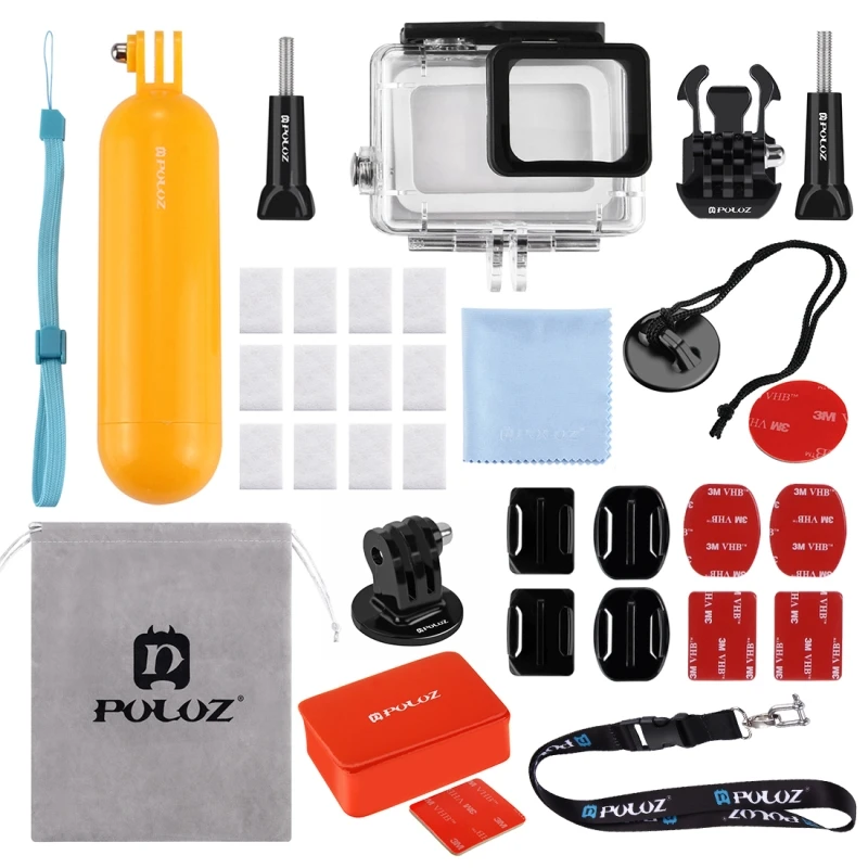 PULUZ For Gopro Surf Accessories 23 in 1 30m underwater Diving Case