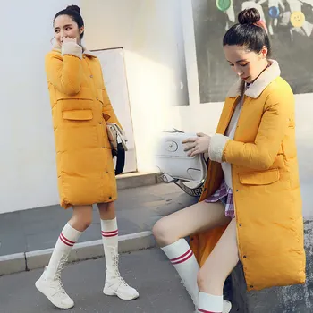 

Brieuces Winter Cotton Coat Women Slim Snow Outwear Medium-long Wadded Jacket Thick Hooded Cotton Padded Warm Cotton Parkas