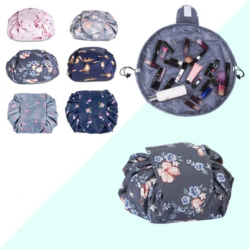 

Cosmetic Organizer Bag Large Capacity Folding Portable Drawstring Storage Bag Travel Bag Simple Cosmetic Bag Storage Box TAOSCIL