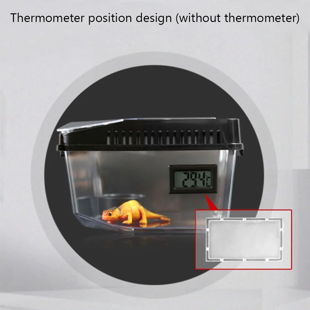 Акриловая коробка для разведения рептилия, змея паук ящерица насекомое, Жук акриловая коробка для разведения с температурным лотком