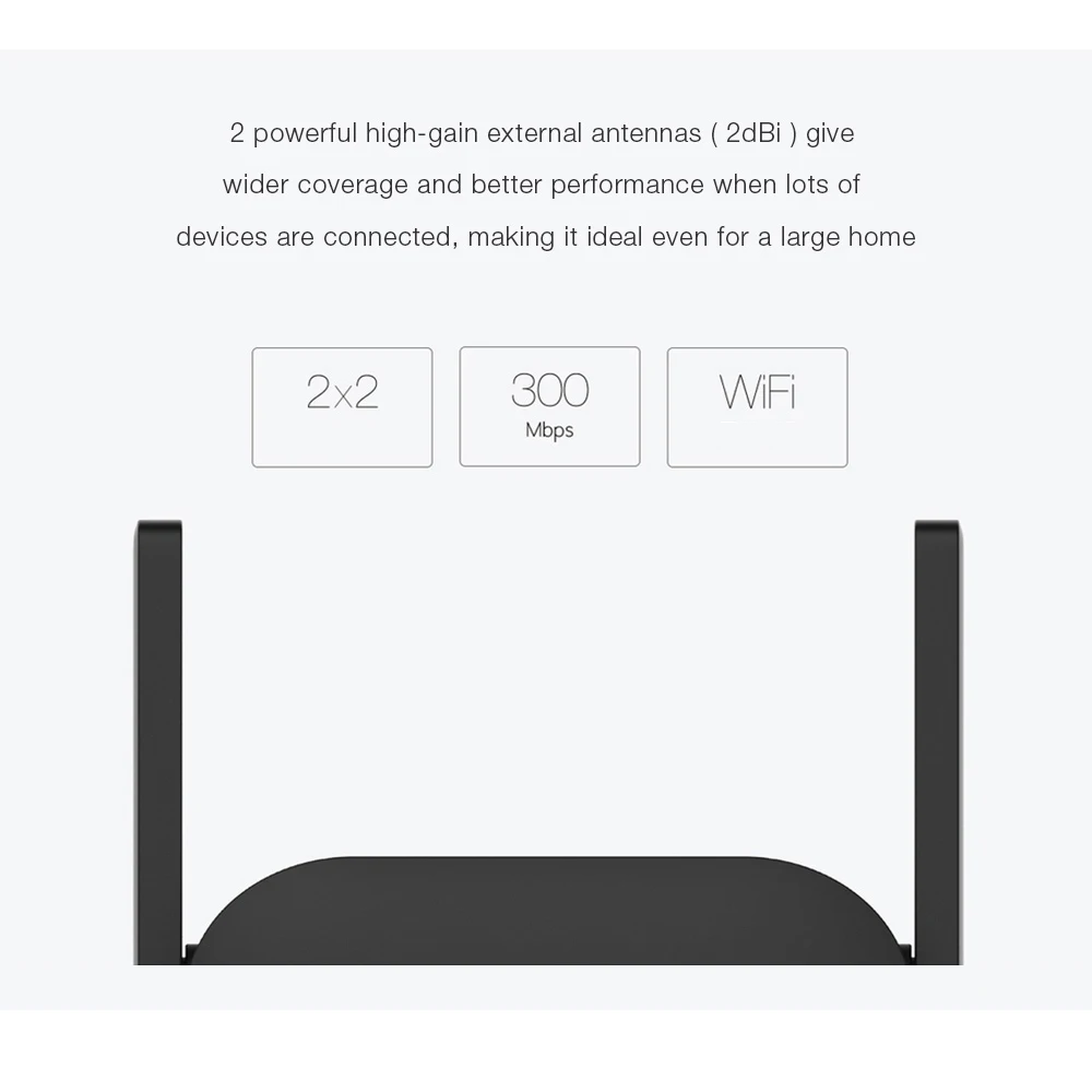 Xiaomi WiFi роутер усилитель Pro роутер 300 м сетевой расширитель ретранслятор усилитель мощности Roteador 2 антенны для дома и офиса