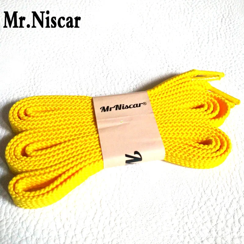 

Mr.Niscar 2 Pair Super Strong Pull Thick Casual Sneaker Shoelaces Flat Yellow Polyester Shoe Laces String Rope Long 100-180 cm