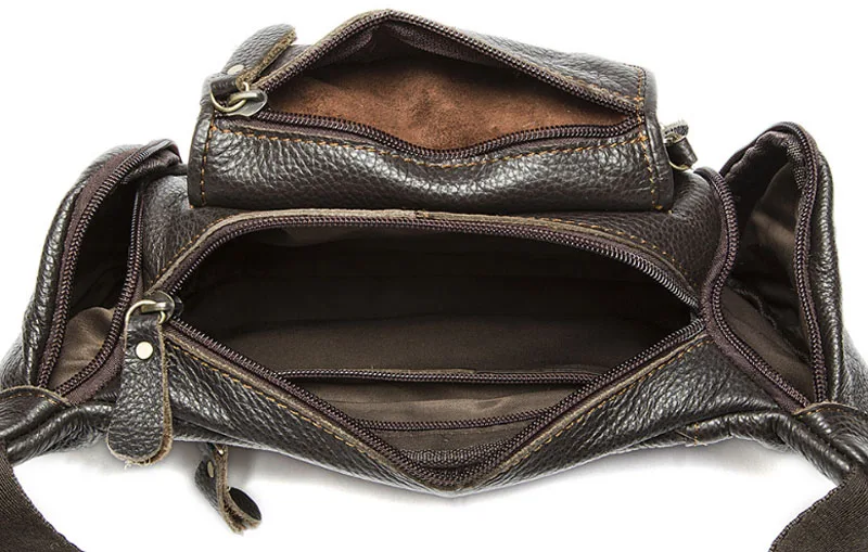 Высококачественная поясная сумка из натуральной кожи мужская кожаная поясная сумка на пояс нагрудные сумки модный мужской поясной кошелек