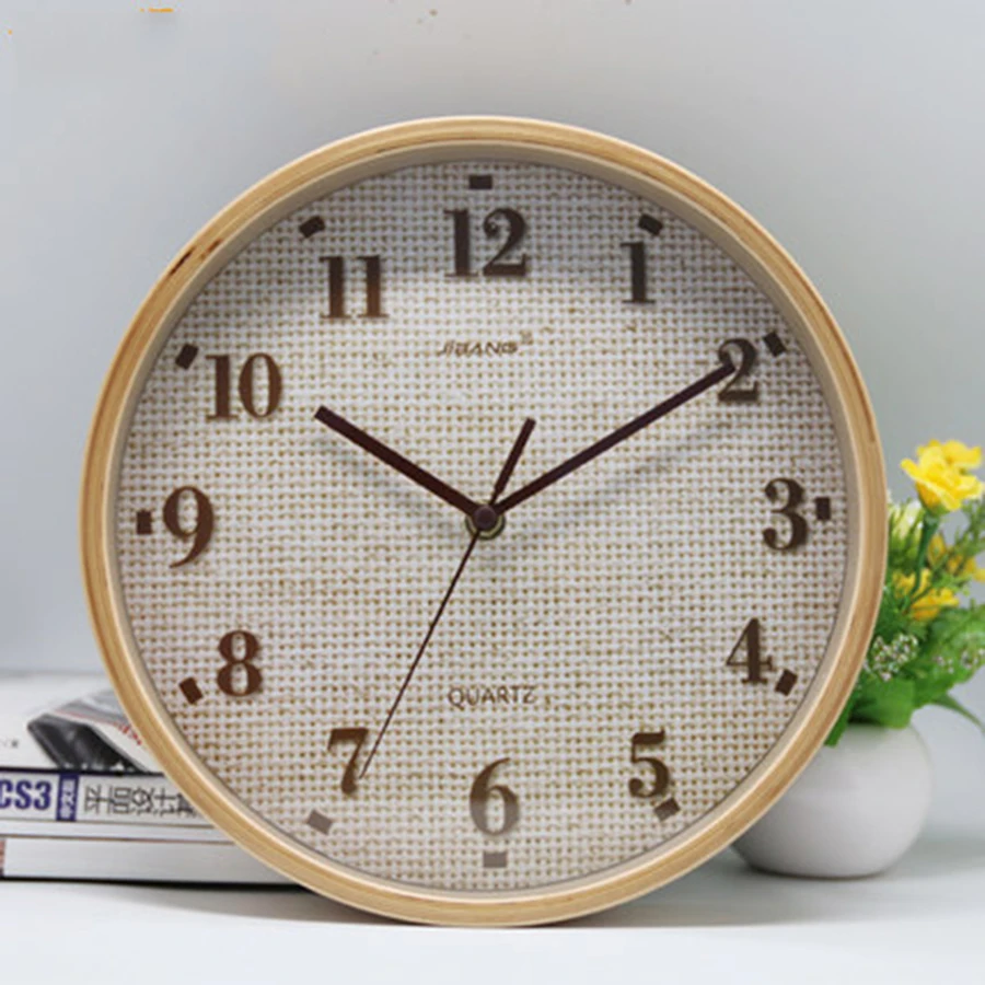 

Simple Large Luxury Quartz Wall Clock Wooden Wood Digital Wall Clock Mechanism Weed Reloj Nordic Design Wall Watch Needle Brief