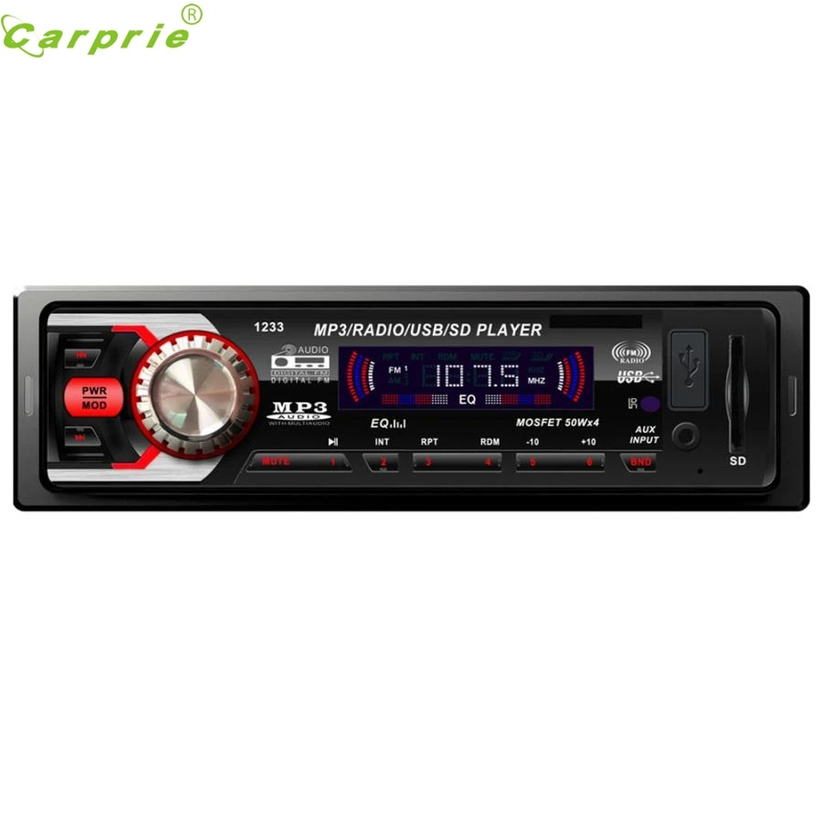 

18 X 10.5 X 5.3 cm Car Audio Stereo In Dash FM With Mp3 Player USB SD Input AUX Receiver CARPRIE