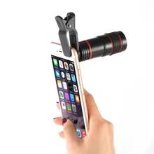 Мобильный телефон телескоп объектив камеры 8X зум телеобъектив с зажимом универсальные внешние Объективы для iPhone samsung и смартфона