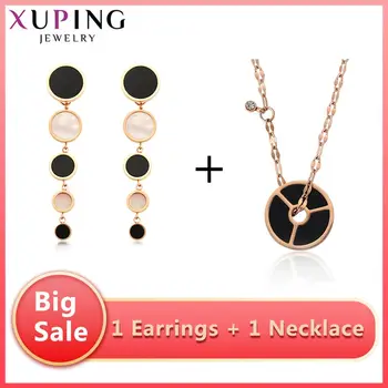 

11.11 Deals Xuping Stainless Steel Jewelry Set Fashion Party Birthday Gift Women 98313/45619