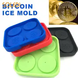 Лоток Ice Mold льда Плесень Ice Плесень Bitcoin питьевой 3D силиконовые оригинальность