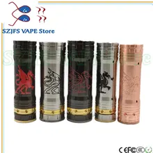 Sob mod mecânico mech mod 26650 bateria corpo 30mm vaporizador vape caneta nemesis rei tubo inoxidável stee vs jsld txw 80 w