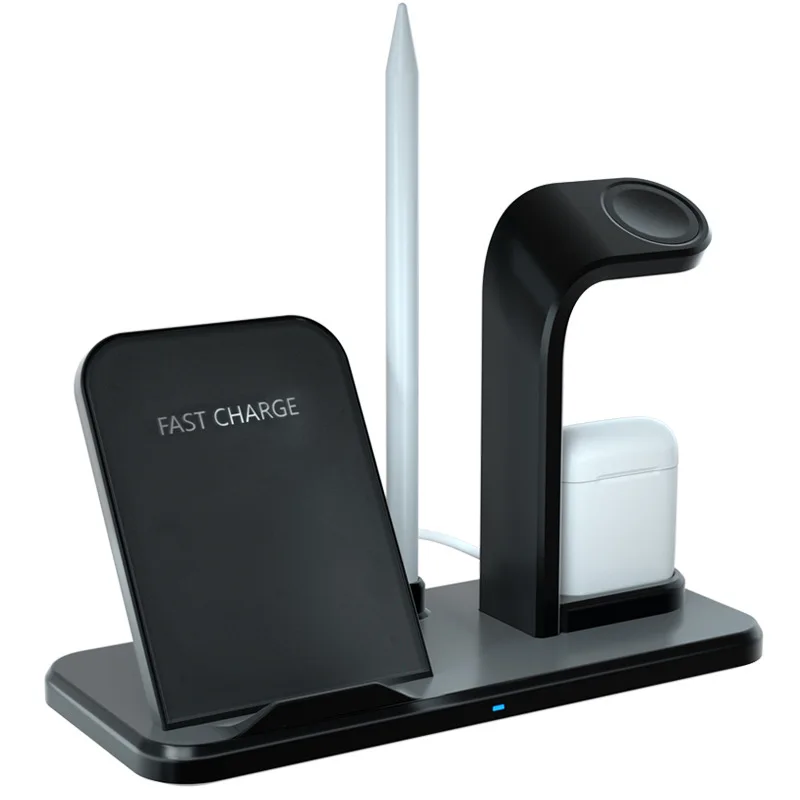 Carregador sem Fio para Iphone Carregador sem Fio Doca para Apple Suporte de Carregamento para Airpods 3 em 1 Plus 1 2 3 4 Desktop x 8 qi Ver 3 Carregadores sem Fio
