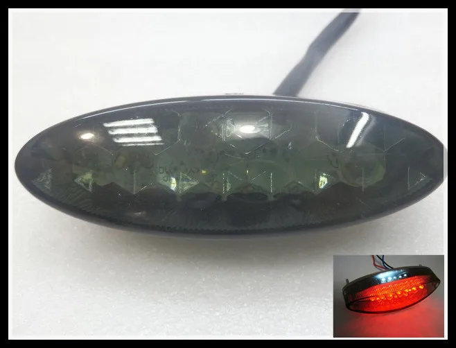 

Motorcycle ATV Smoke LED Tail Running Brake Light FOR Custom Super Moto ATV Dirt Bike Dual Sport MX Chopper KTM