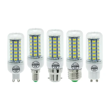 

ANBLUB E27 Lamp E14 G9 GU10 B22 LED Bulb 220V 240V 5730 SMD Corn Light 24 36 48 56 69 72leds Chandelier Candle Lighting