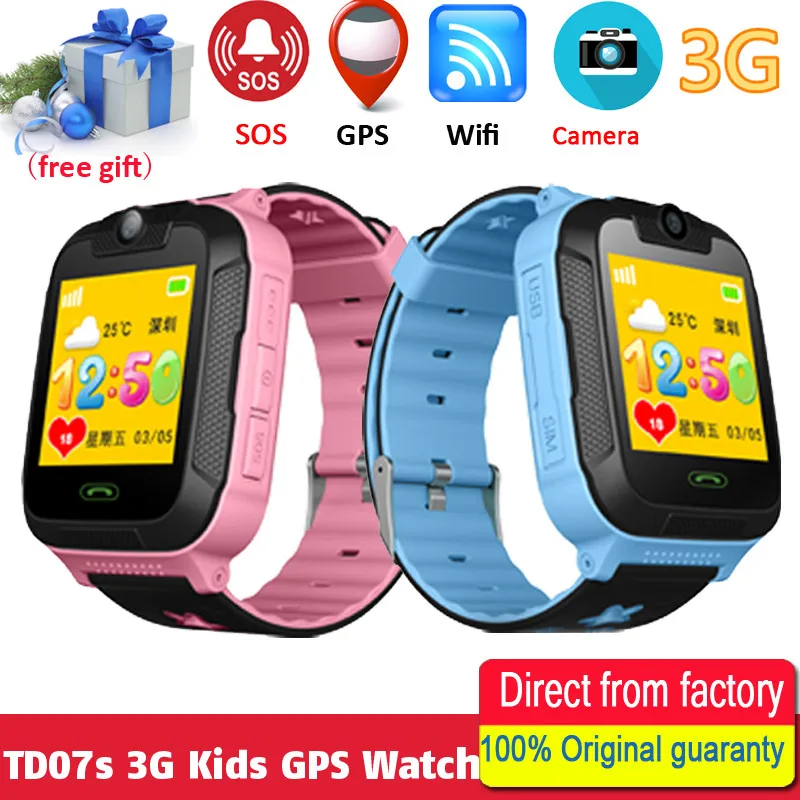 1pcs new kids watch GPS tracker 3G Network 1.4 inch touch Screen Camera