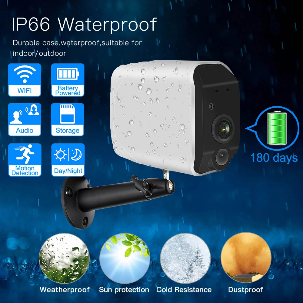 

ZGWANG IP Camer Outdoor 960P Battery CCTV Camera Waterproof Security IP Wireless WIFI Camera Surveillance Two Way Audio Camera