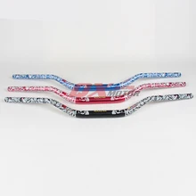 Внедорожный мотоцикл модифицированный Череп Печать 6061 руль из алюминиевого сплава ручка