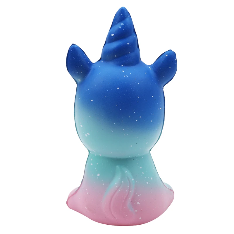 Новинка 2018 Jumbo Kawaii милый Радужный Единорог лошадь сжимается супер медленно