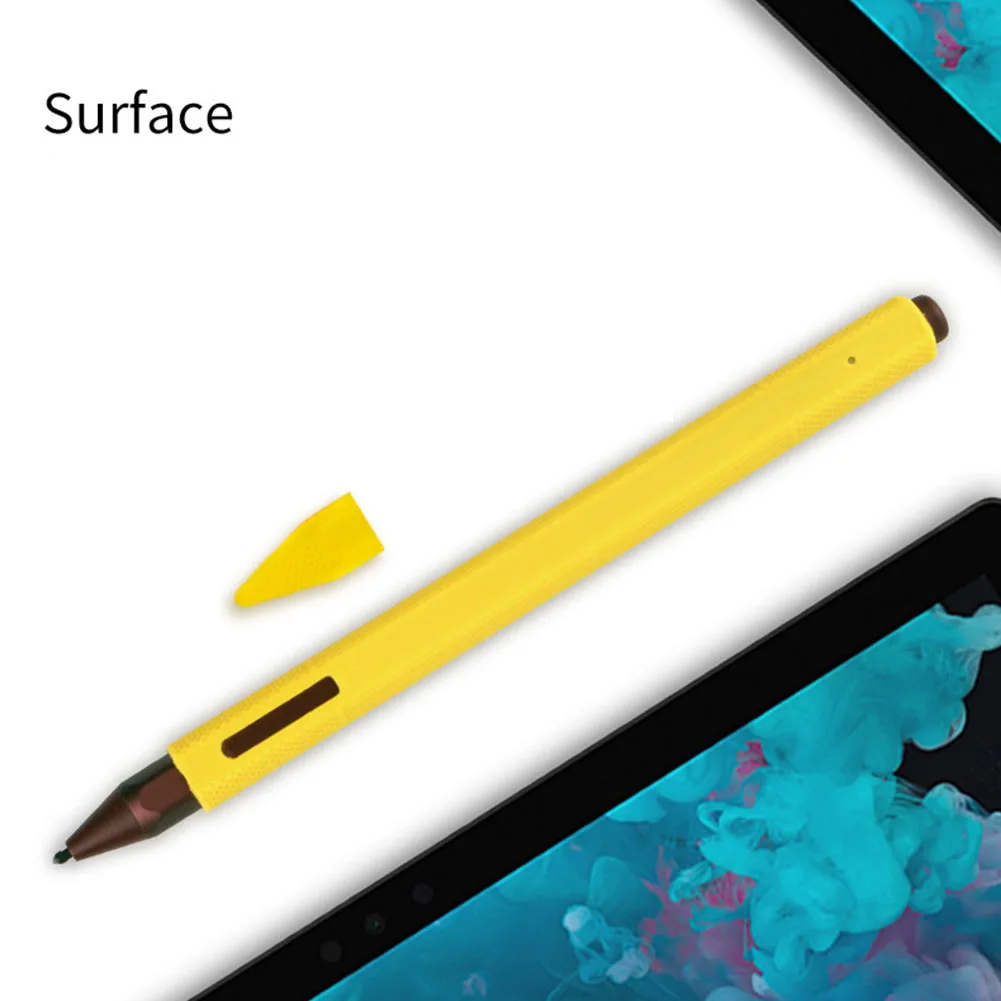 

Scratch Proof Pencil Case Colorful Full Protective Non Slip School Silicone Office Elastic Tablet Stylus For Microsoft Surface