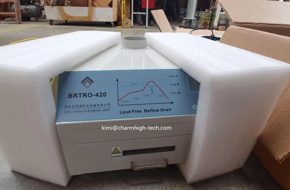 300*300 мм 2500 Вт мини печь с обратным течением воздуха CHMRO 420 горячим воздухом +