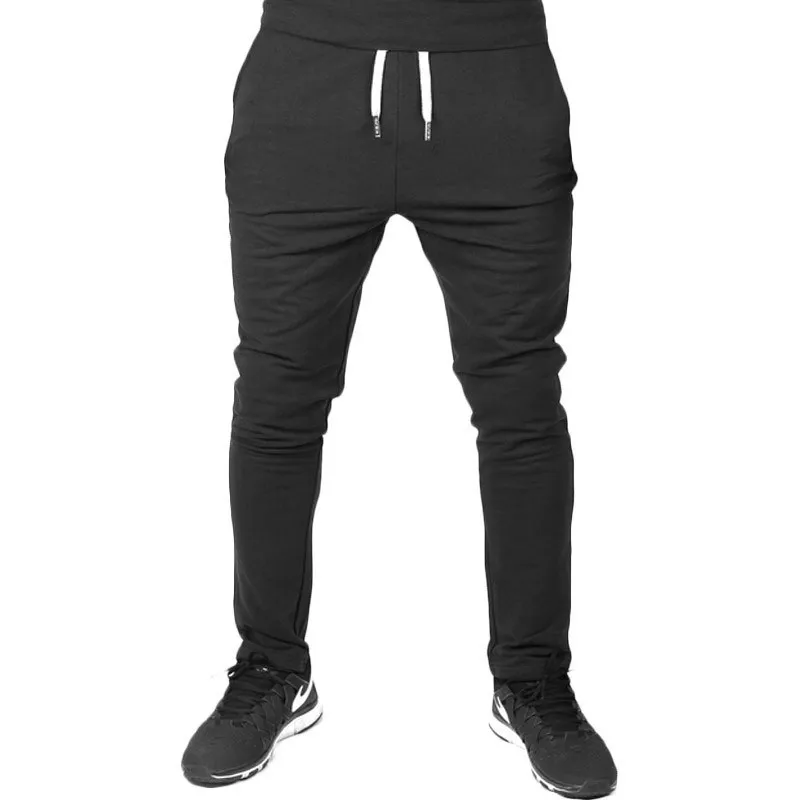 

Hot2018 Outdoor Spring Autumn hip hop elastic waist Drawstring cheap slim joggers harem men track pants running sweatpants