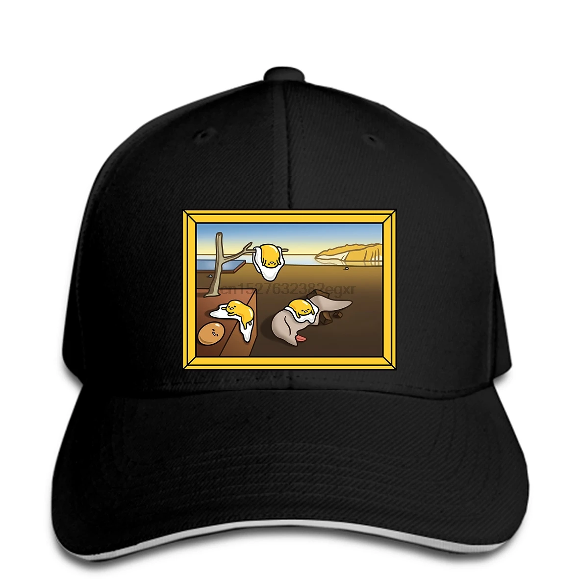Music Notes Unisex Sandwich Snapback Cap Solid Color Hats