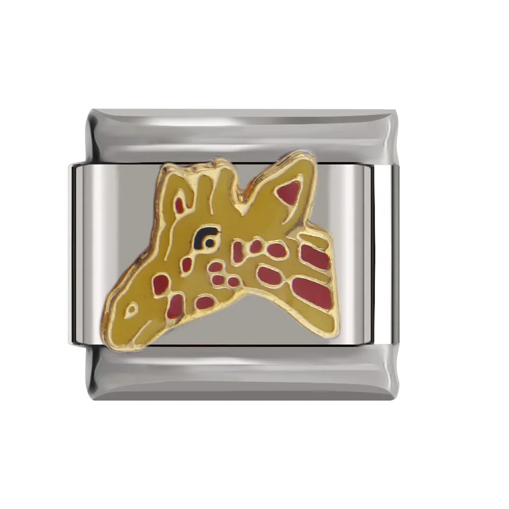 Hapiship 9mm Width Original Daisy Animal Cat Dog Horse Rabbit Lion Bear Wolf Sheep Charm Fit Bracelet Stainless Steel Link DJ42A Hapiship 9mm Width Original Daisy Animal Cat Dog Horse Rabbit Lion Bear Wolf Sheep Charm Fit Bracelet Stainless Steel Link DJ42A